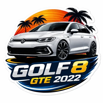 “Golf 8 GTE 2022” Sticker by Moldoveanu Ioan-Alexandru